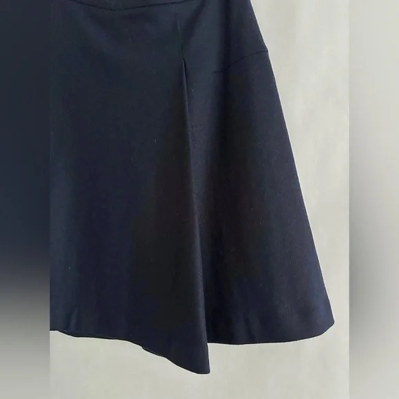 Atea Oceanie Navy Blue Flared A-Line Mini Skirt Women Size 40 / US 8 Minimalist - Picture 4 of 15